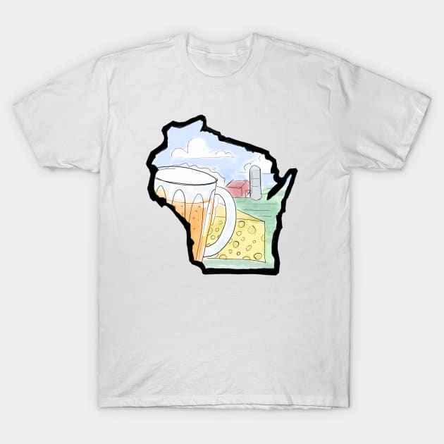 Wisconsin T-Shirt by TwoBroads